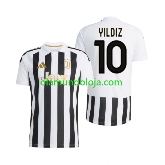Camisola Juventus Kenan Yildiz 10 Homem Equipamento Primeiro 2026-2027 Manga Curta